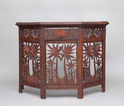 19th Century Carved and Pierced Consul Table