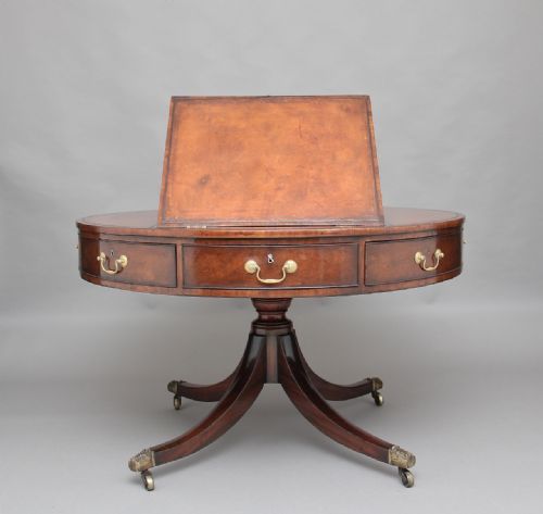 Early 19th Century Mahogany Drum Table