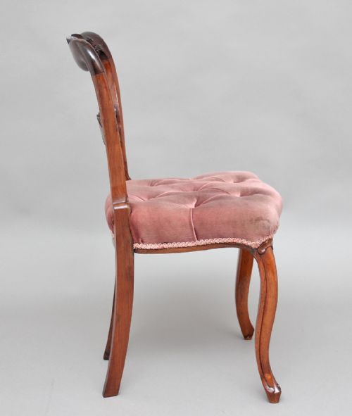 A SET OF SIX 19TH CENTURY ROSEWOOD DINING CHAIRS - ADDITIONAL PHOTO 2