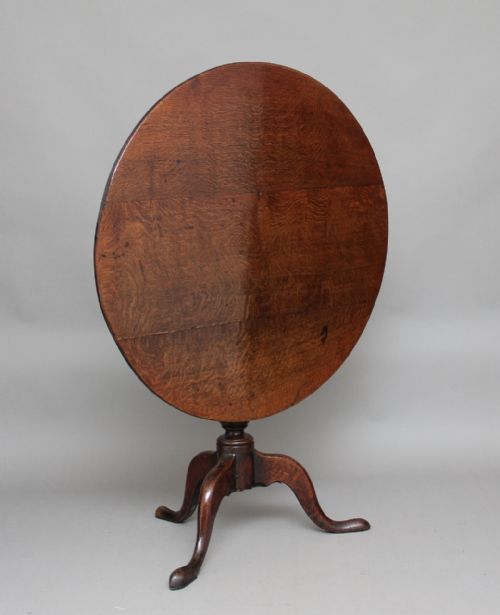 18th Century Oak Tripod Table
