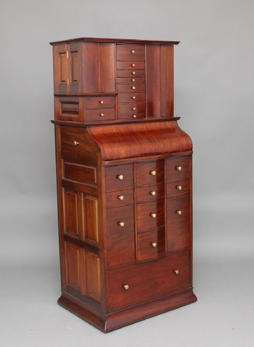 19th Century Mahogany Dentist's Cabinet