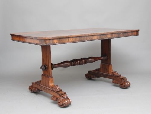 19th Century Rosewood Library / Sofa Table