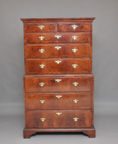 Early 18th Century Walnut Chest on Chest