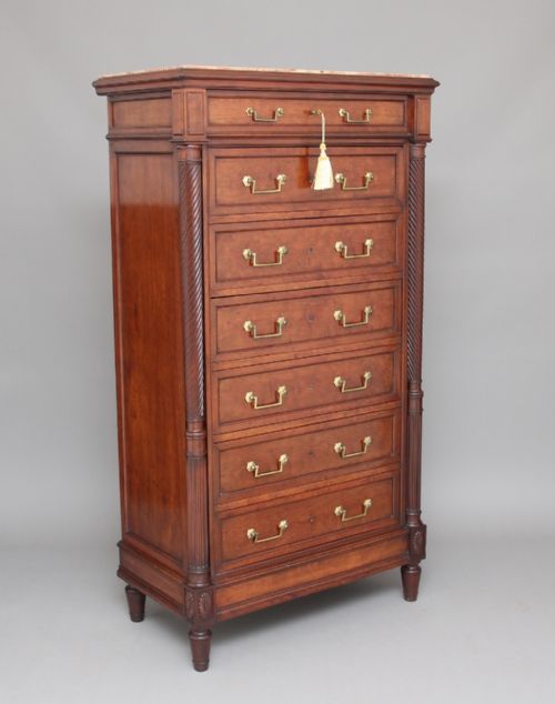 19th Century Mahogany Semainier Chest