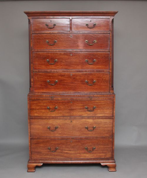 18th Century Mahogany Chest on Chest / Tallboy