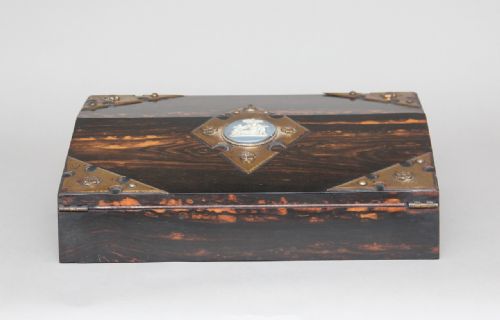 19TH CENTURY COROMANDEL WRITING SLOPE - ADDITIONAL PHOTO 7