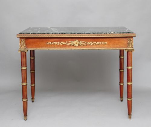 19th Century Mahogany and Ormolu Mounted Center Table