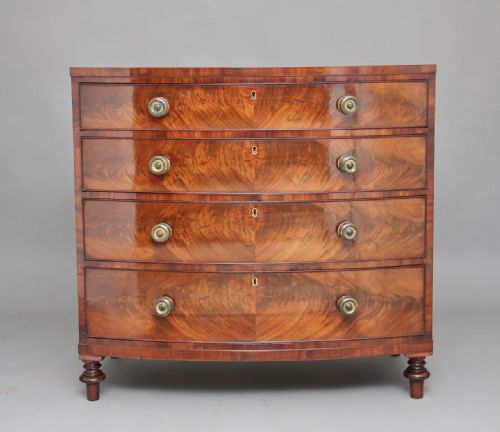 19th Century Mahogany Bowfront Chest