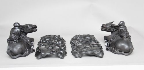 A PAIR OF 20TH CENTURY CHINESE WOOD CARVINGS - ADDITIONAL PHOTO 9