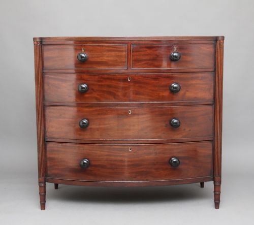 Early 19th Century Mahogany Bowfront Chest