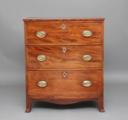 19th Century Mahogany Bowfront Chest