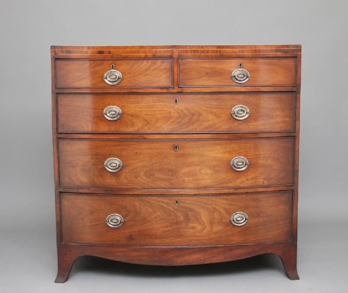 Early 19th Century Mahogany Bowfront Chest