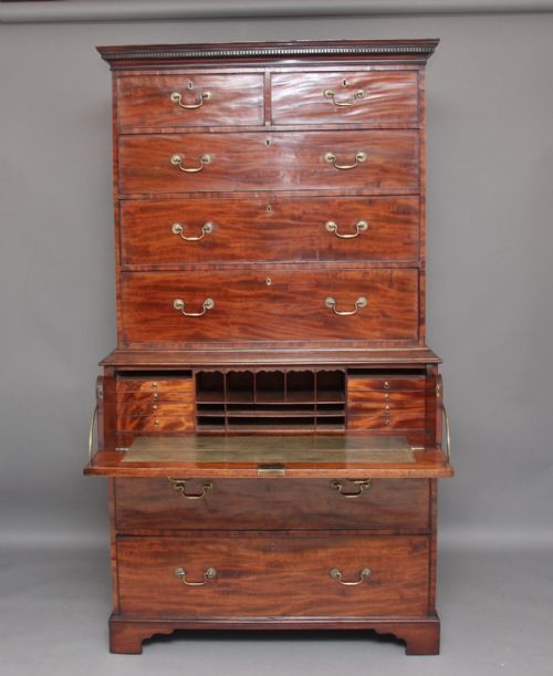 18th Century Mahogany Chest on Chest