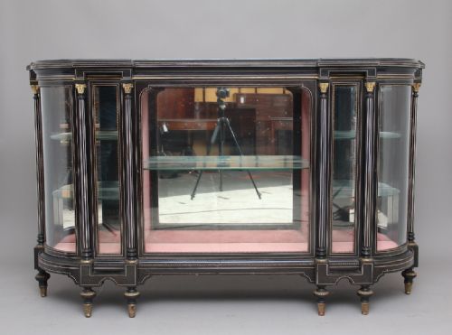 19th Century Ebonised & Ormolu Credenza