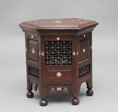 Early 20th Century Carved and Pierced Occasional Table