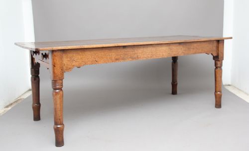 Early 19th Century Oak Farmhouse Table