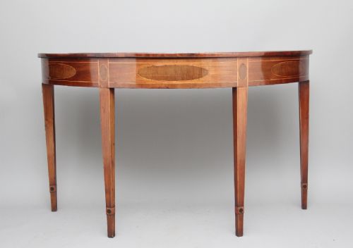 18th Century Mahogany and Inlaid Consul Table