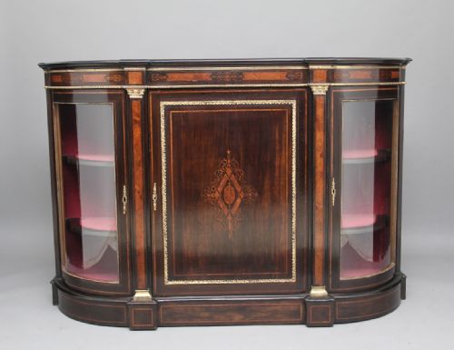 19th Century Ebonised and Inlaid Credenza