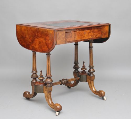 19th Century Burr Walnut Writing Table