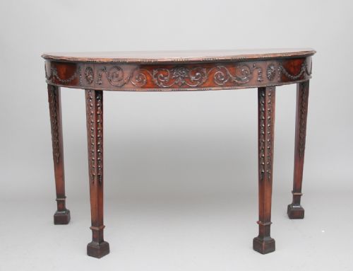 Early 20th Century Mahogany Carved Consul Table