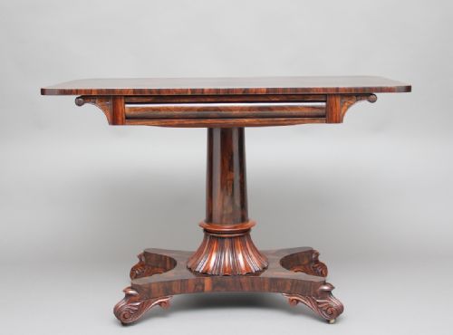 19th Century Rosewood Library / Sofa Table