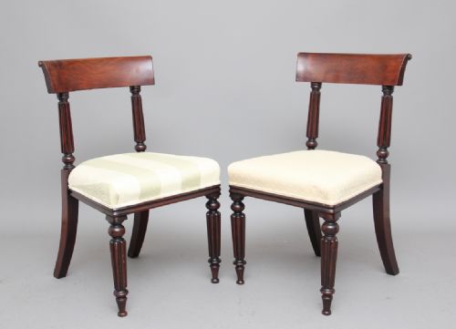 Pair 19th Century Mahogany Dining Chairs