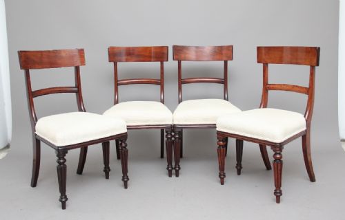 Set of Four 19th Century Mahogany Dining Chairs