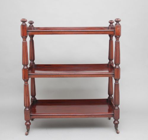 Early 19th Century Mahogany Three Tier Dumbwaiter