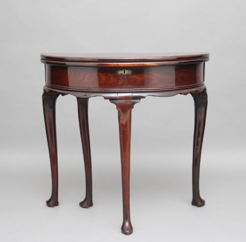 18th Century Red Walnut Games Table
