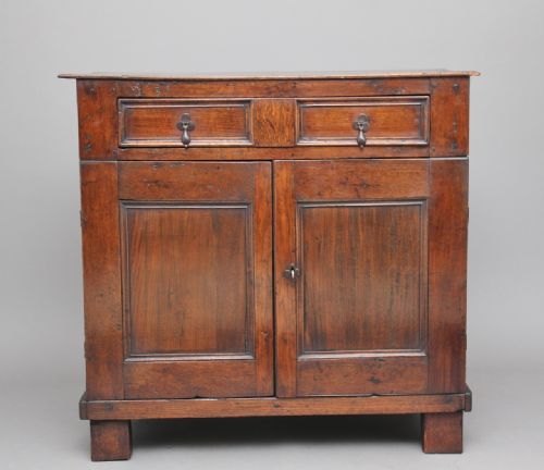 Early 18th Century Oak Enclosed Chest