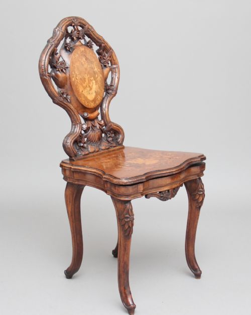 19th Century Black Forest Musical Chair