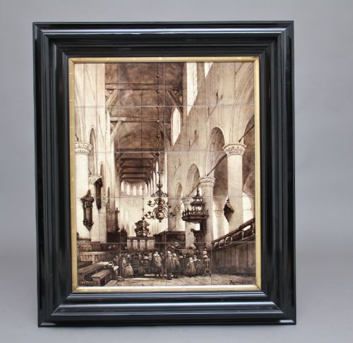 19th Century Tile Picture