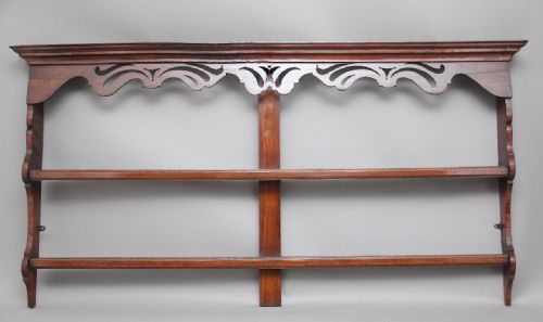 Large 18th Century Oak Hanging Rack