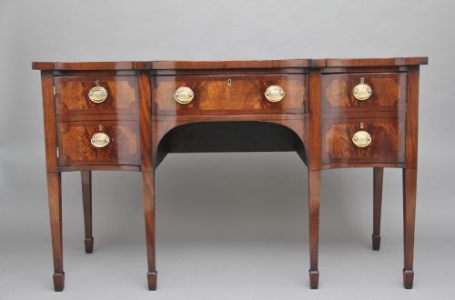 19th Century Mahogany Serpentine Sideboard