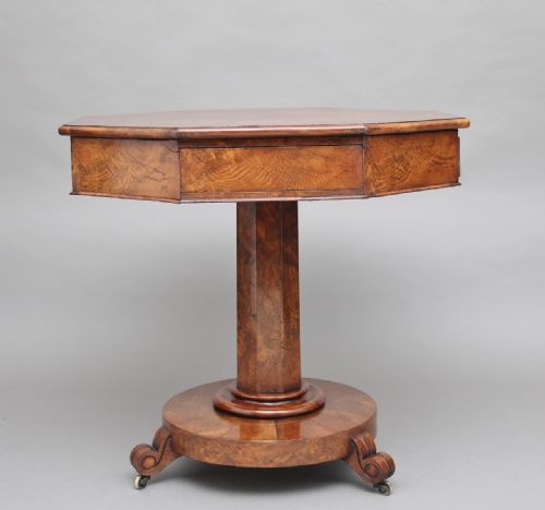 Early 19th Century Pollard Oak Drum Table