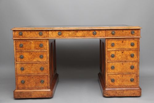 Superb Quality 19th Century Burr Walnut Desk