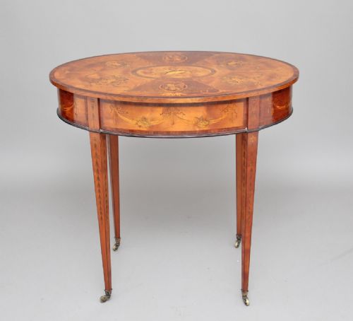 19th Century Inlaid Satinwood Centre Table
