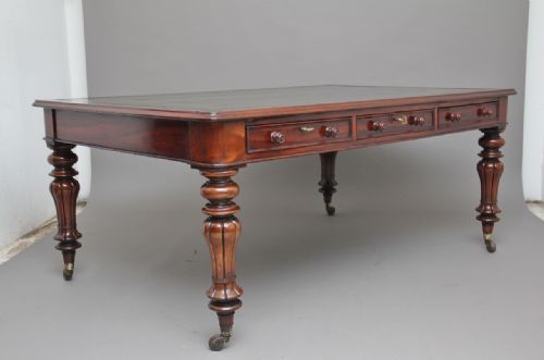 fig 1. 19th Century mahogany partners writing desk
