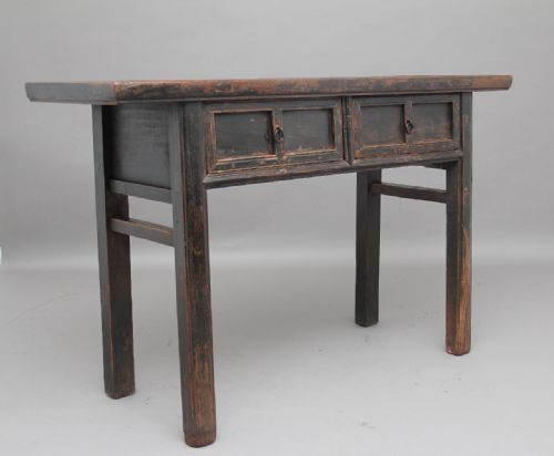 19th Century Chinese Rustic Hall Table