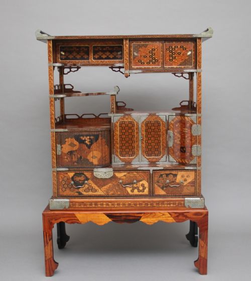 19th Century Japanese Marquetry Cabinet