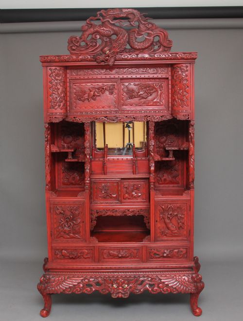 19th Century Lacquered Shodona Cabinet