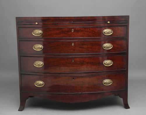 18th Century Mahogany Bowfront Chest