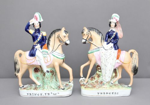 Pair of 19th Century Staffordshire Figures