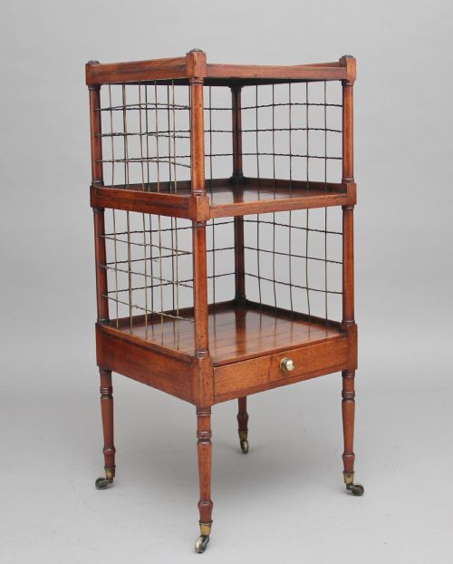 Early 19th Century Three Tier Mahogany Whatnot