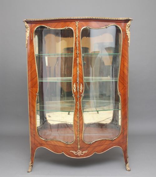 19th Century French Kingwood and Ormolu Display Cabinet