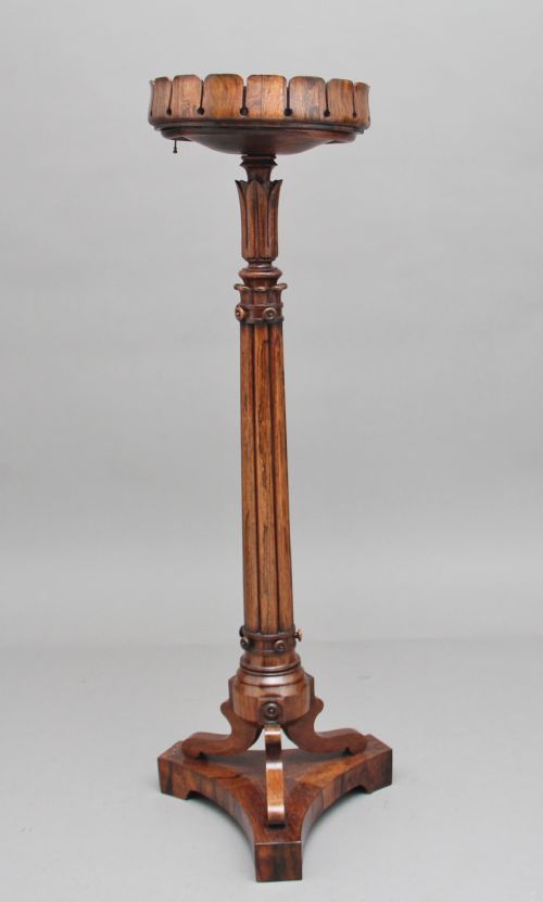 19th Century Rosewood Plant Stand