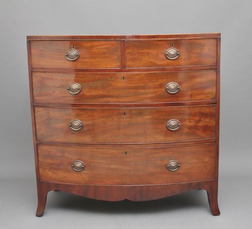 Early 19th Century Mahogany Bowfront Chest