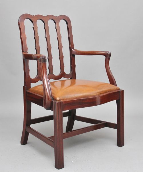 19th Century Mahogany Desk Chair