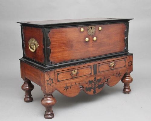 Early 19th Century Teak and Ebony Chest
