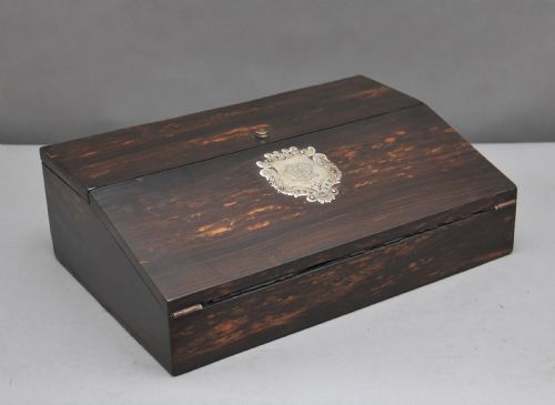 19th Century Coromandel Writing Slope